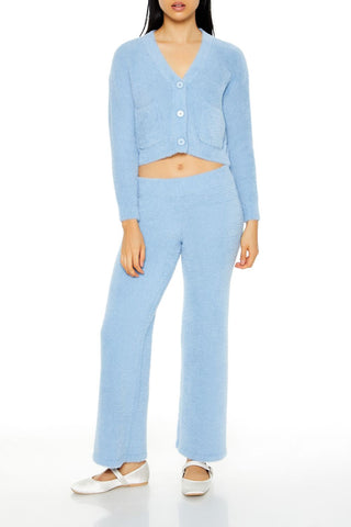 Fuzzy Cardigan Sweater