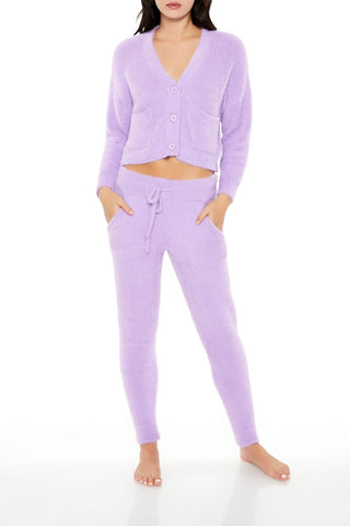 Fuzzy Cardigan Sweater