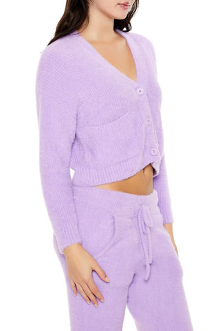 Fuzzy Cardigan Sweater