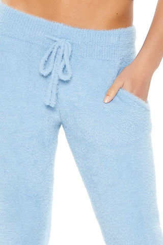 Fuzzy Sweater-Knit Joggers