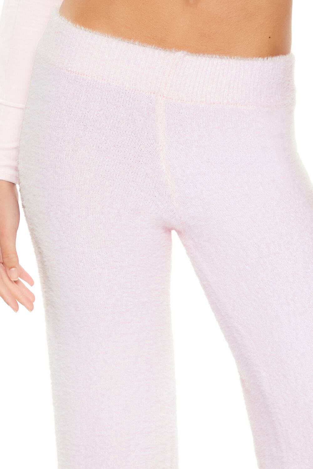  Forever 21 Sweater-Knit Flare Pants - white - Bonton