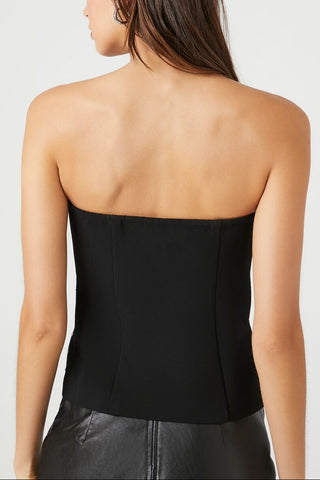 Rhinestone Corset Tube Top