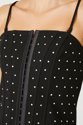 Rhinestone Corset Tube Top
