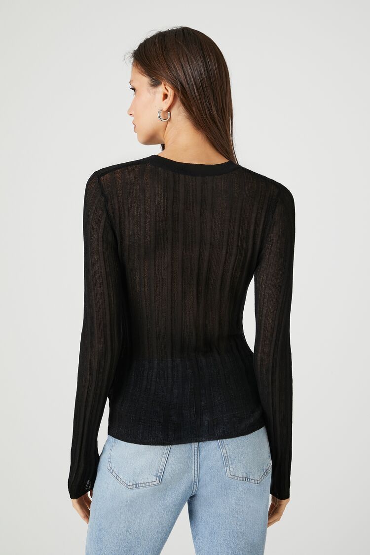  Forever 21 Fitted Ribbed Knit Sweater - grey - Bonton