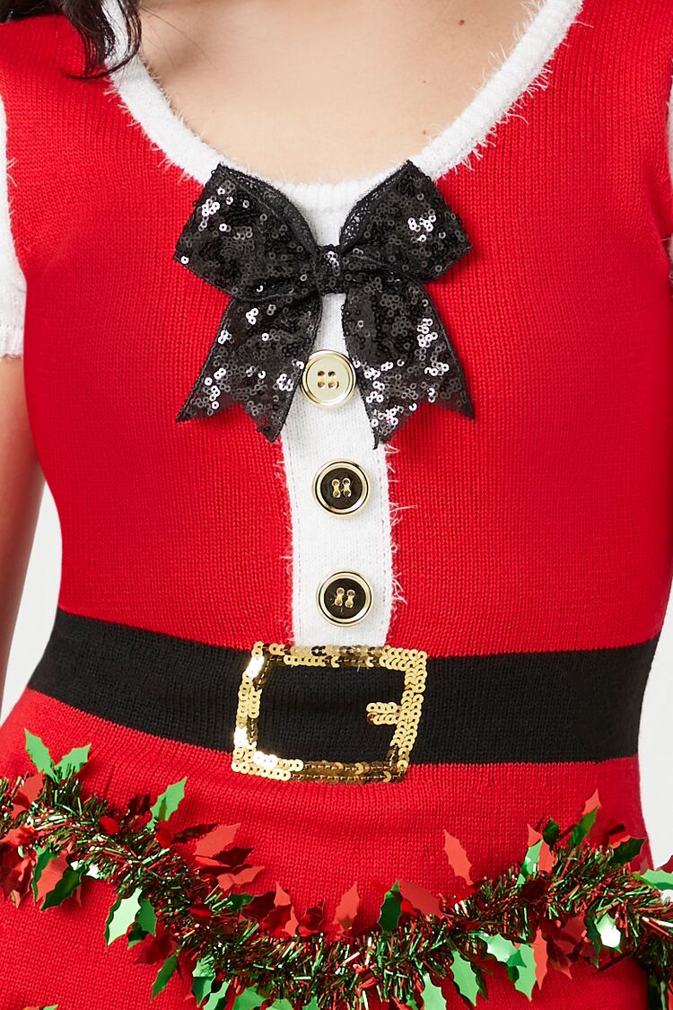 Tinsel Garland Santa Mini Dress | Size: L by Bonton Tinsel Garland Santa Mini Dress | Size: L by Bonton