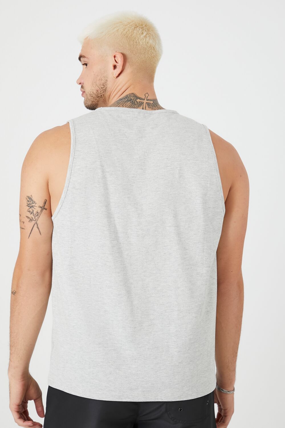  Forever 21 Basic Cotton Tank Top - heather grey - Bonton