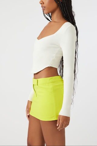 Sweater-Knit Crop Top