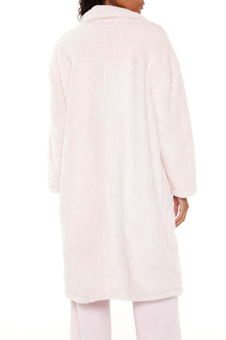 Faux Shearling Teddy Duster Coat