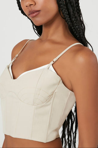 Cropped Sweetheart Bustier Cami