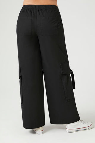 Twill High-Rise Utility Pants