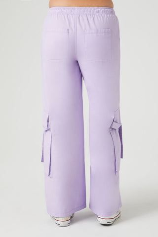 Twill High-Rise Utility Pants