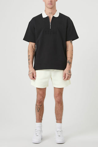 Cotton-Blend Drawstring Shorts