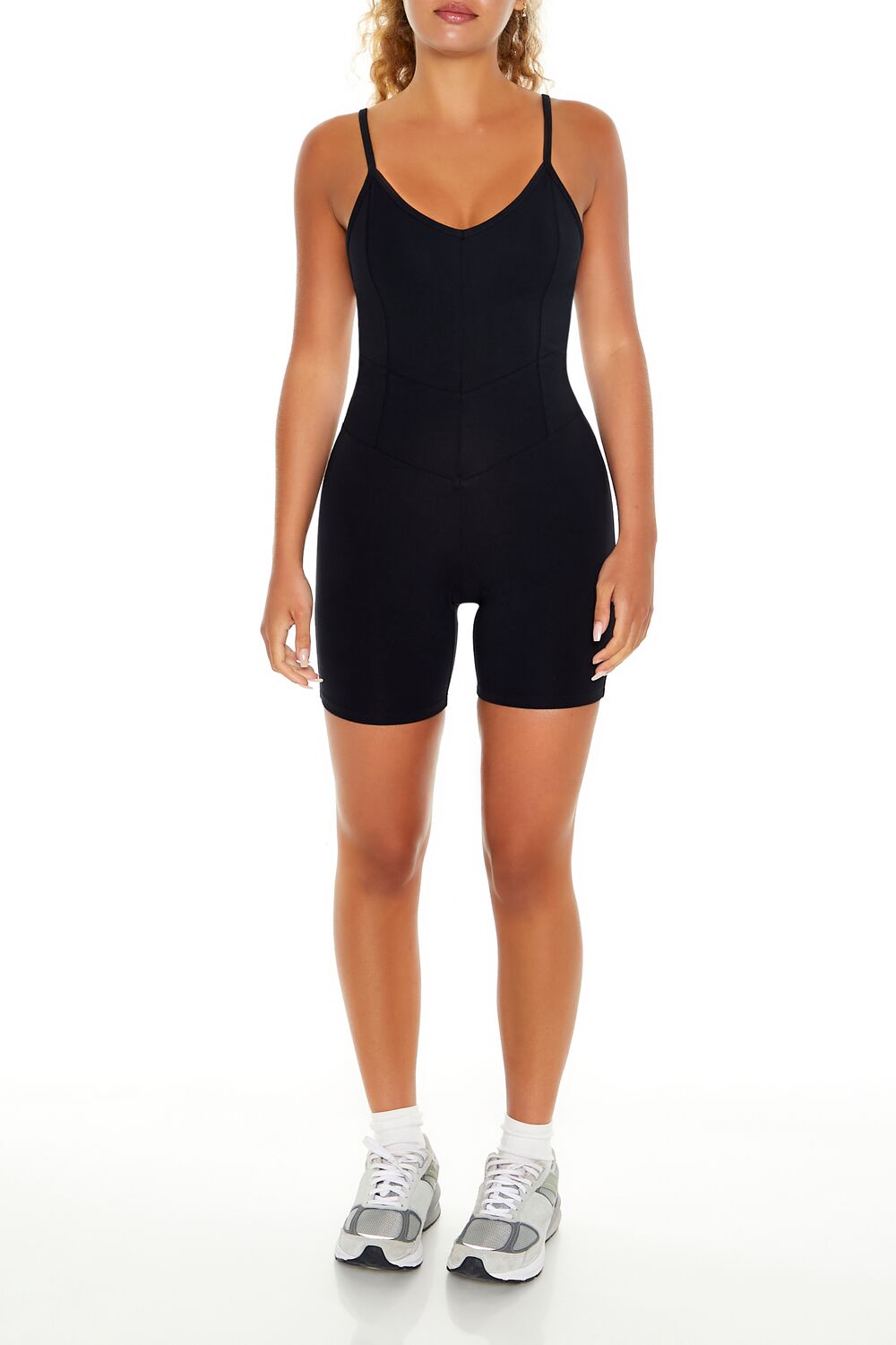  Forever 21 Active Cami Romper - black - Bonton