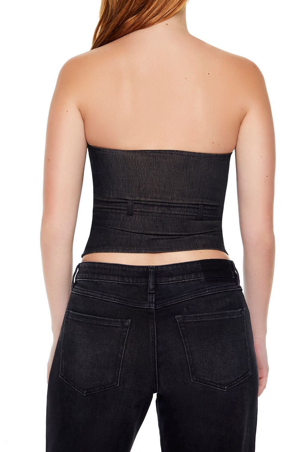  Forever 21 Sweetheart Tube Crop Top - cypress - Bonton