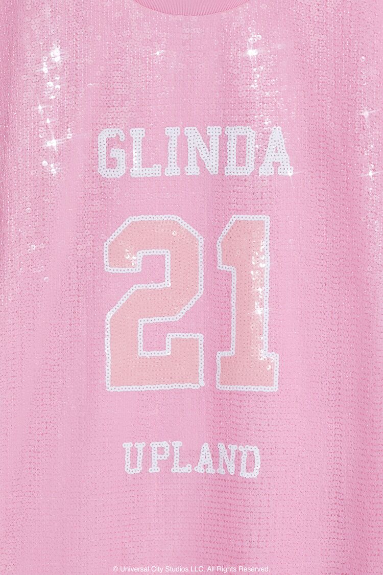  Forever 21 Plus Size Wicked Glinda Mini Jersey Dress - pink-multi - Bonton