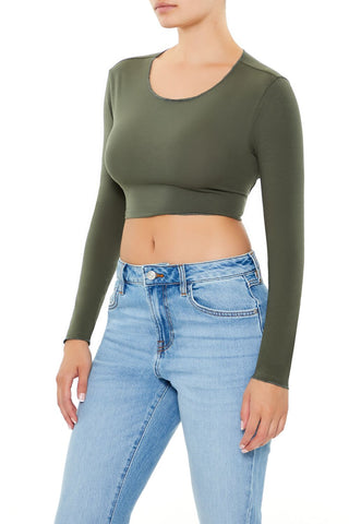 Open-Back Crop Top