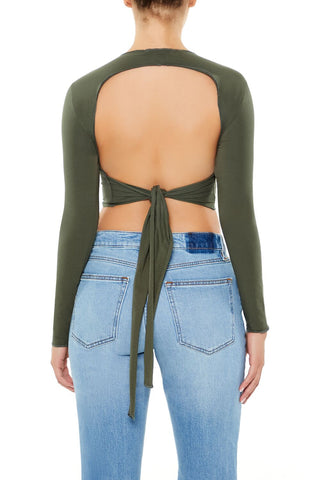 Open-Back Crop Top