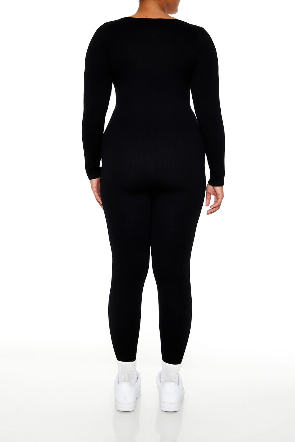  Forever 21 Plus Size Seamless Jumpsuit - black - Bonton