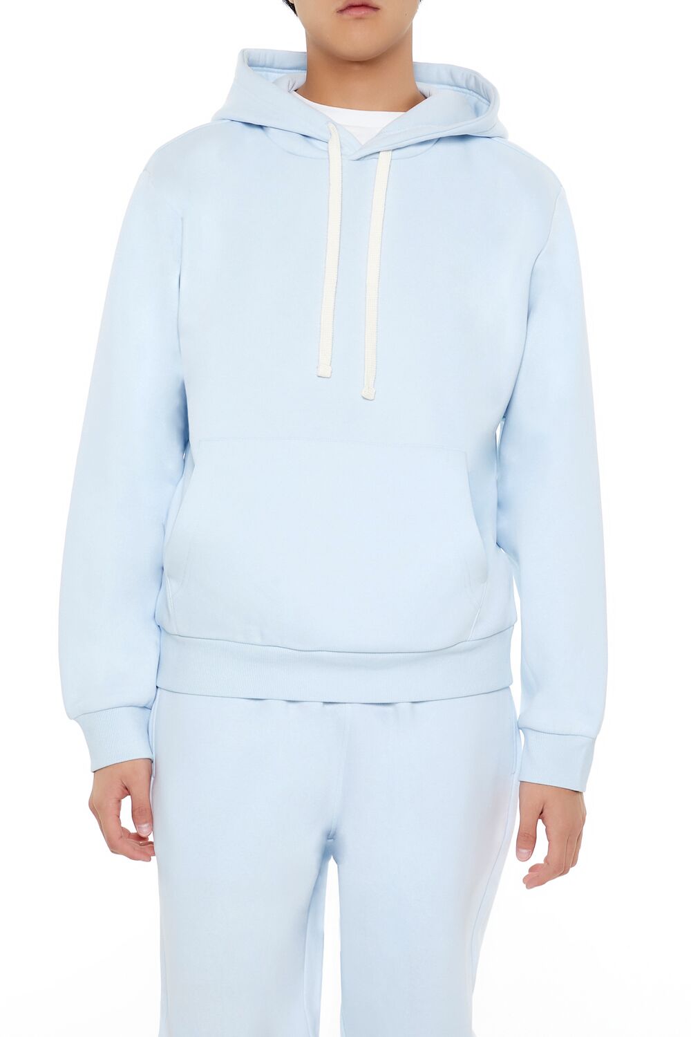  Forever 21 Fleece Pullover Hoodie - baby blue - Bonton