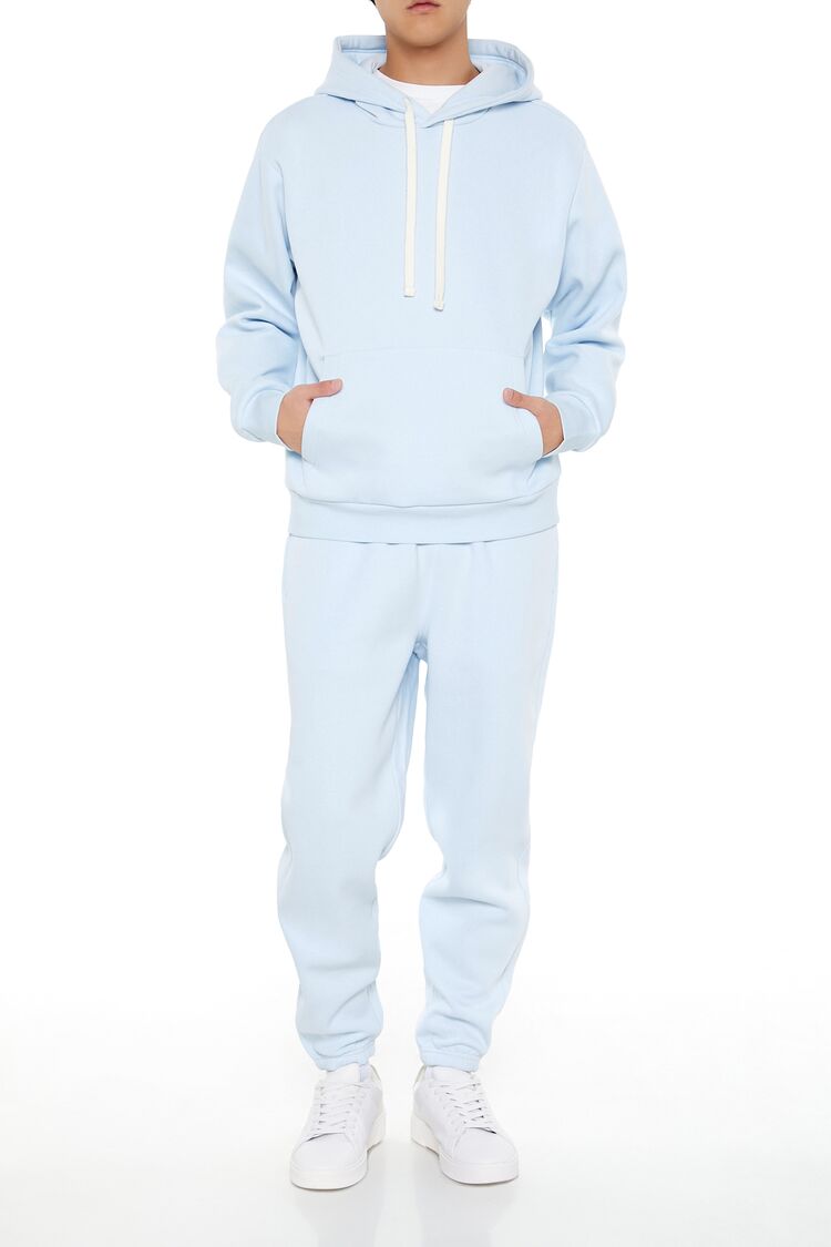  Forever 21 Fleece Pullover Hoodie - baby blue - Bonton