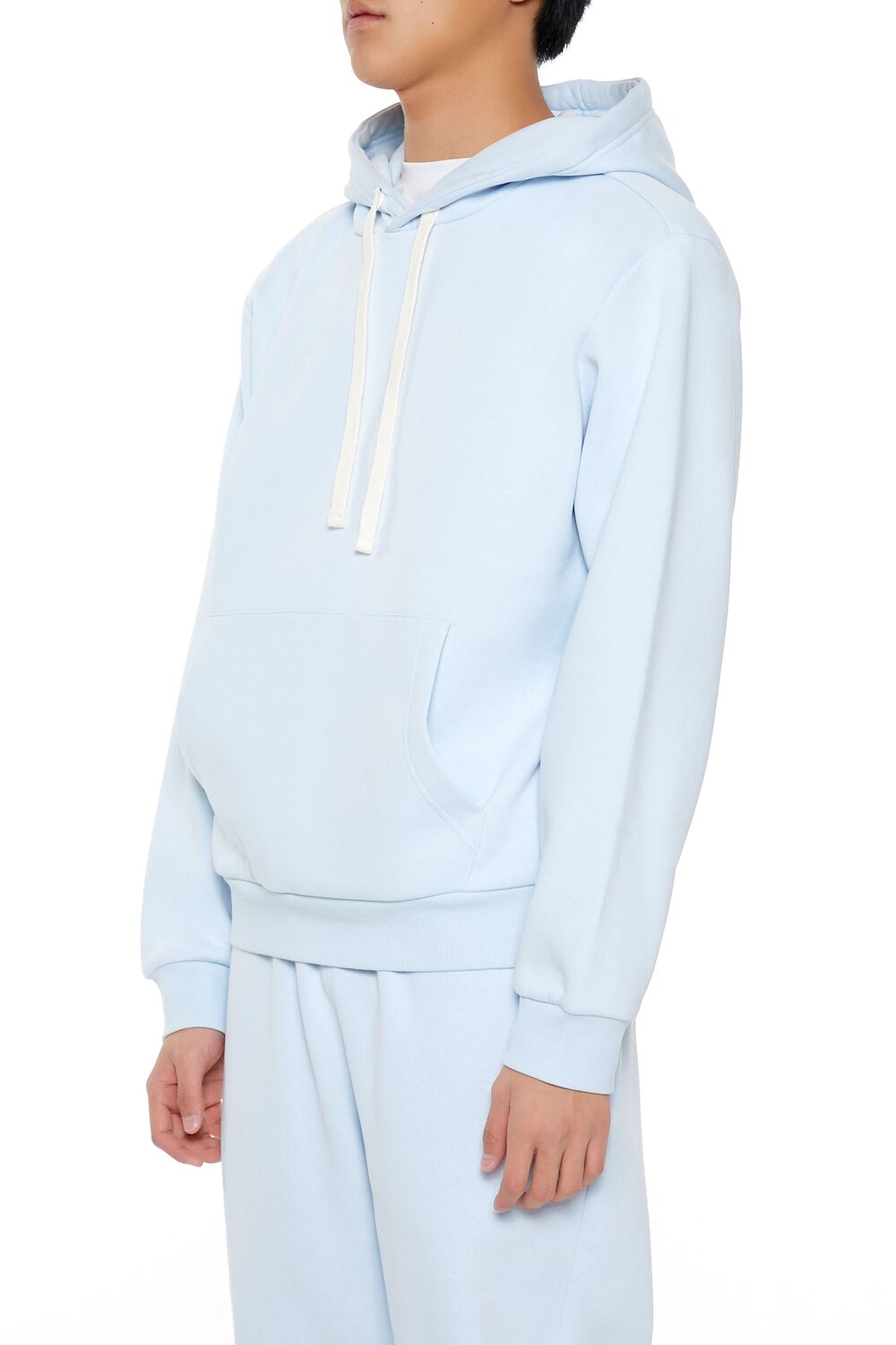  Forever 21 Fleece Pullover Hoodie - baby blue - Bonton