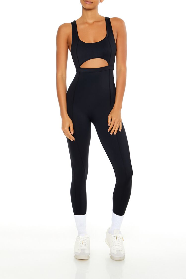  Forever 21 Active Uplift Scrunch Jumpsuit - black - Bonton