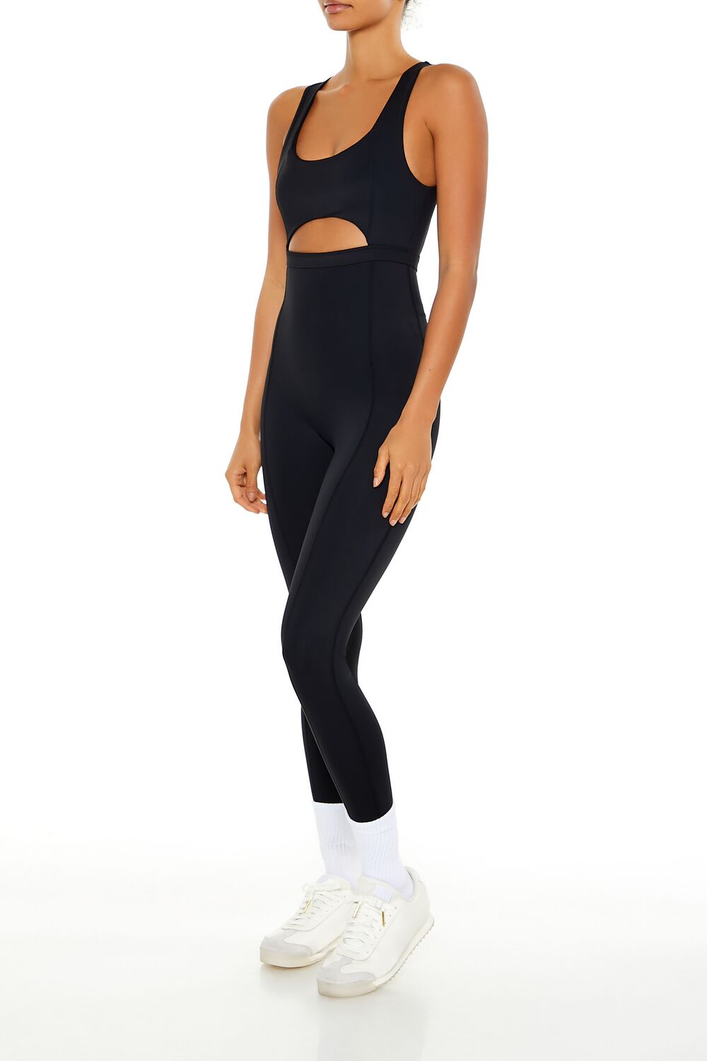 Forever 21 Active Uplift Scrunch Jumpsuit - black - Bonton