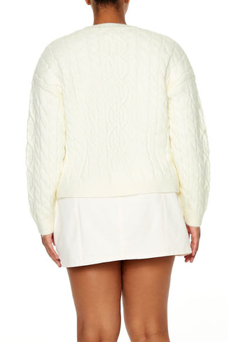Plus Size Cable Knit Sweater