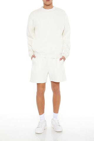 Drop-Sleeve Crew Pullover