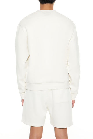 Drop-Sleeve Crew Pullover
