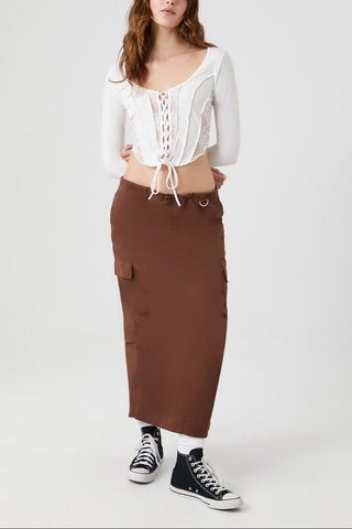 Cargo Maxi Skirt