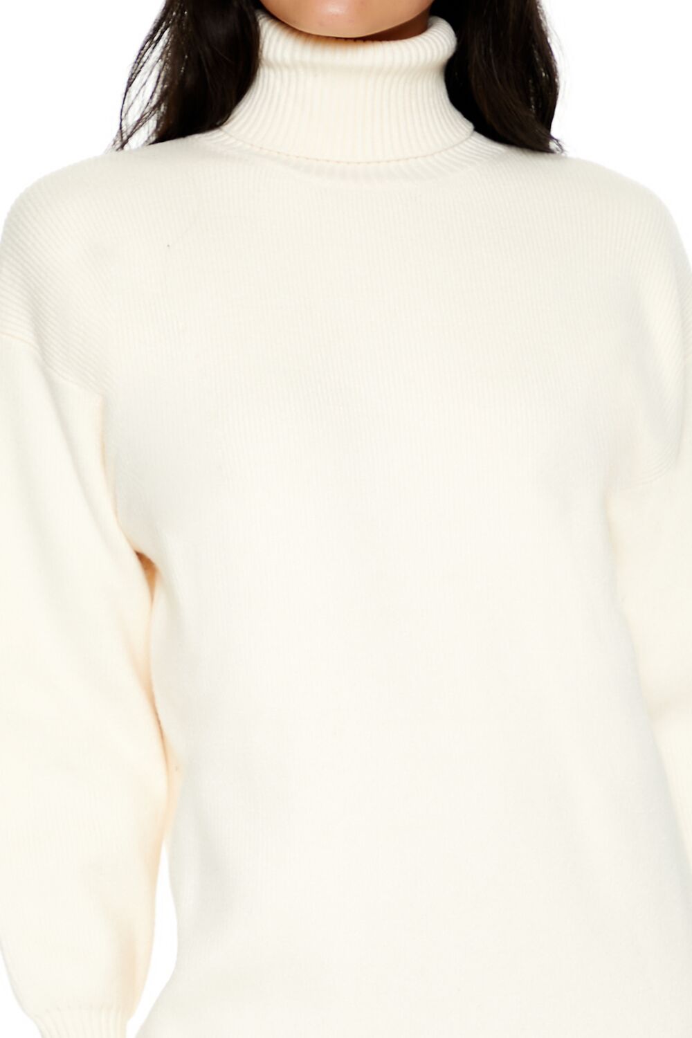  Forever 21 Turtleneck Mini Sweater Dress - heather-grey - Bonton