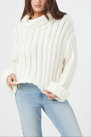Turtleneck Cropped Sweater