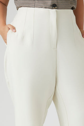 Plus Size High-Rise Straight Pants
