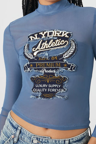 N York Athletic Mesh Top