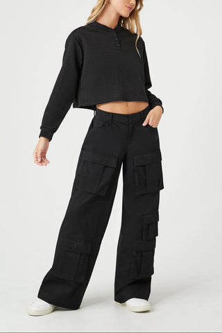 Waffle Knit Crop Top