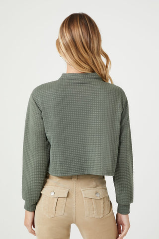 Waffle Knit Crop Top