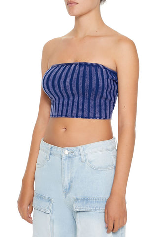 Striped Tube Crop Top