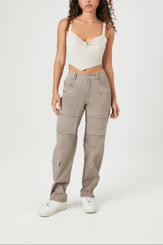 Sweetheart V-Hem Crop Top