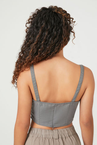 Sweetheart V-Hem Crop Top