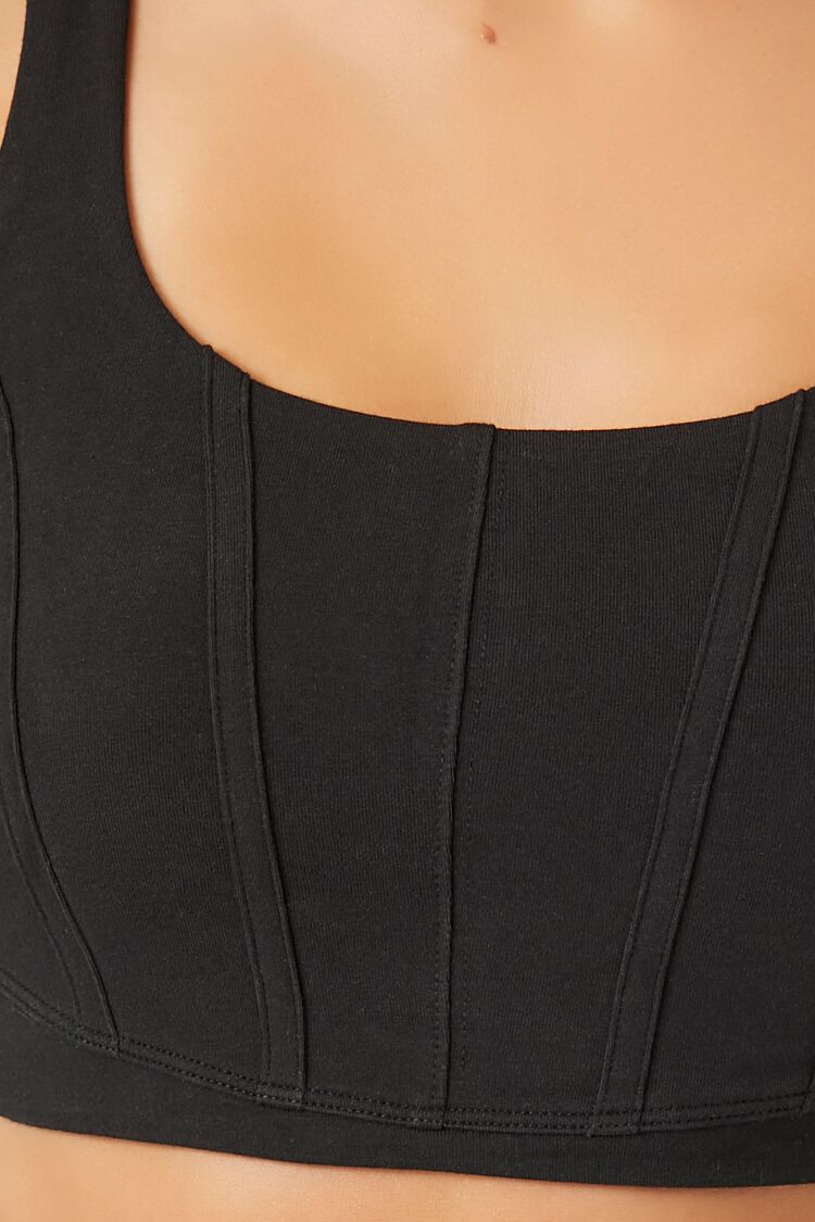  Forever 21 Corset Sports Bra - black - Bonton