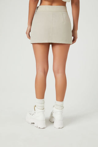 Cargo Utility Mini Skirt
