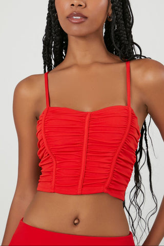 Ruched Cropped Cami