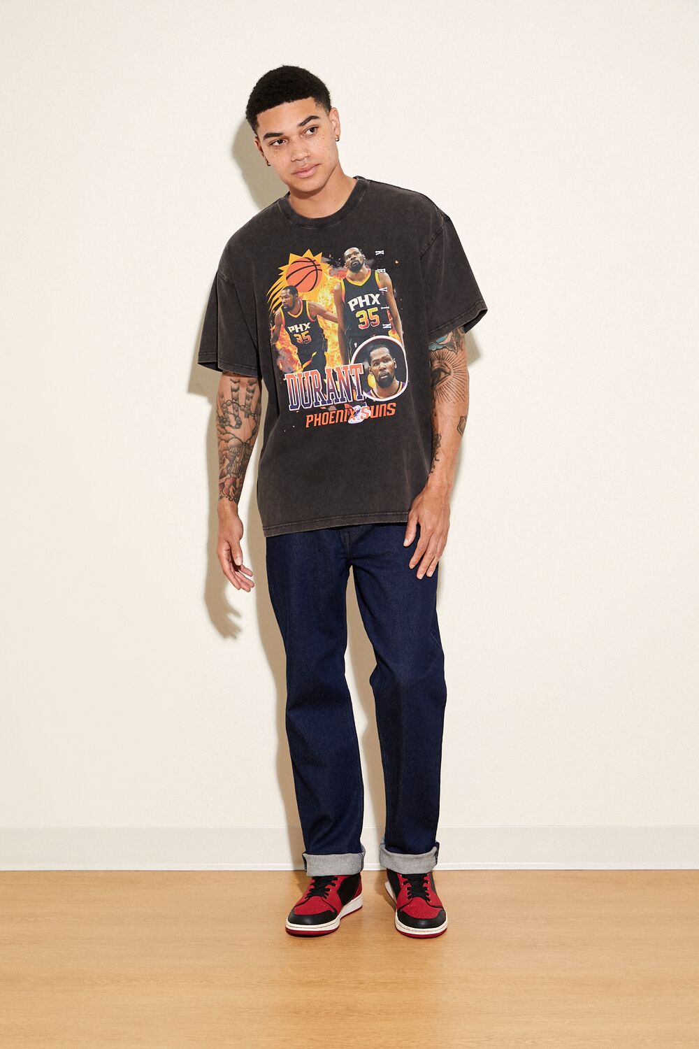  Forever 21 Kevin Durant Phoenix Suns Graphic Tee - black multi - Bonton