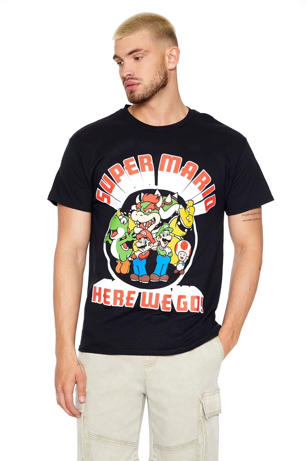  Forever 21 Super Mario Graphic Tee - black multi - Bonton