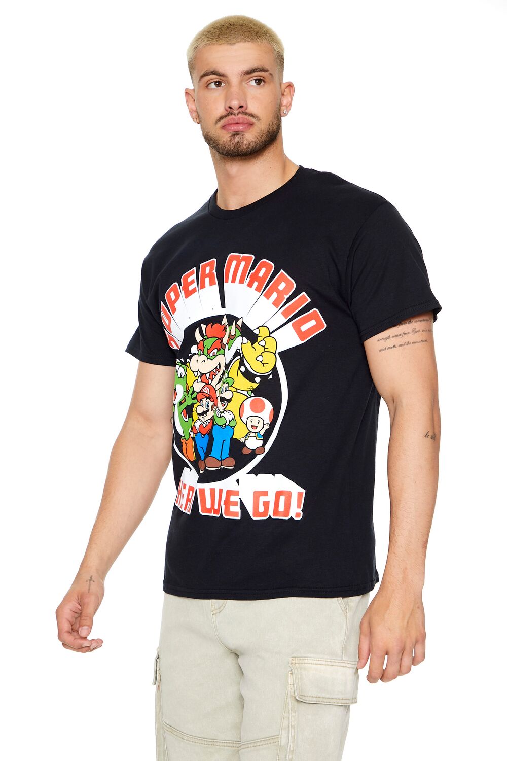  Forever 21 Super Mario Graphic Tee - black multi - Bonton