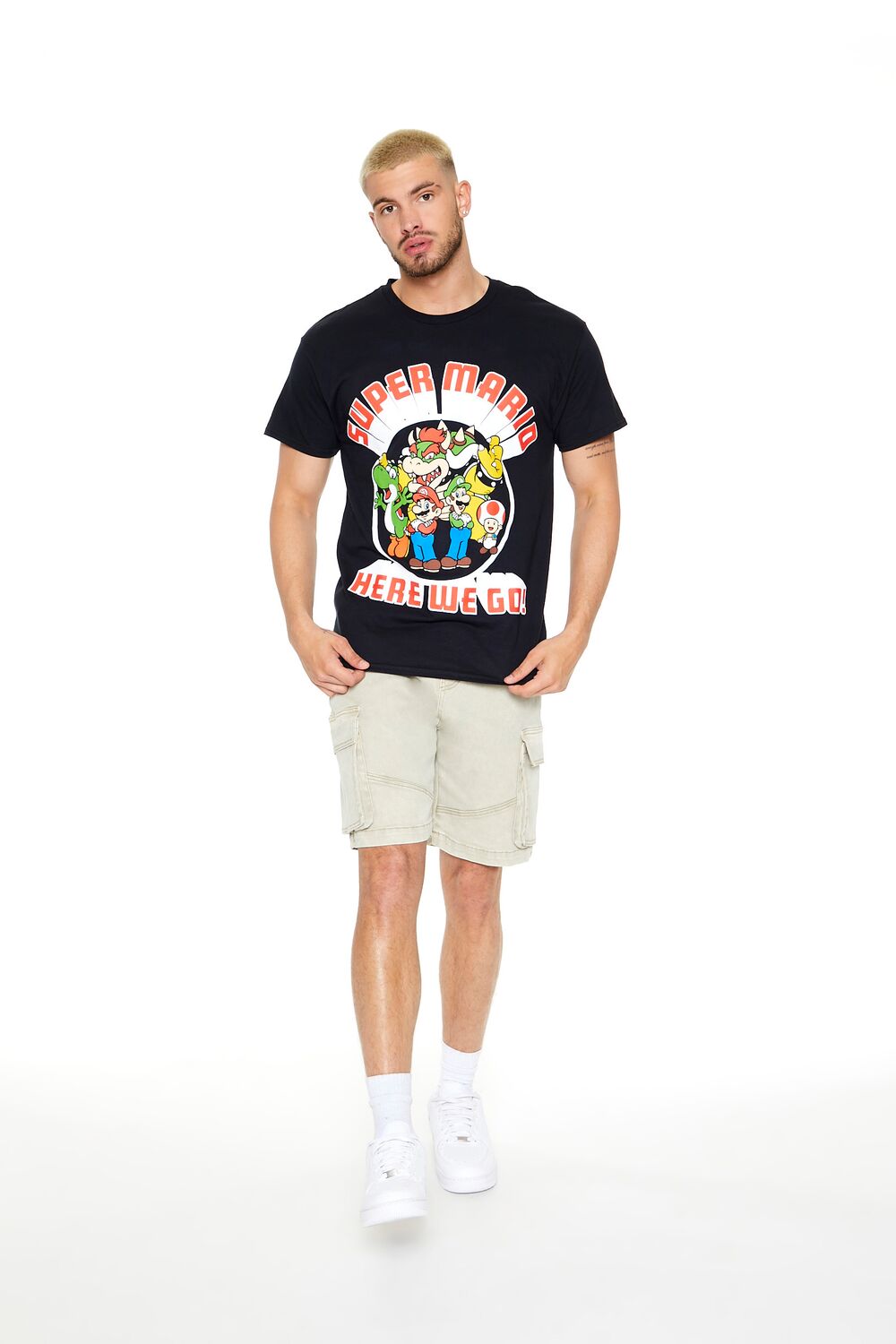  Forever 21 Super Mario Graphic Tee - black multi - Bonton