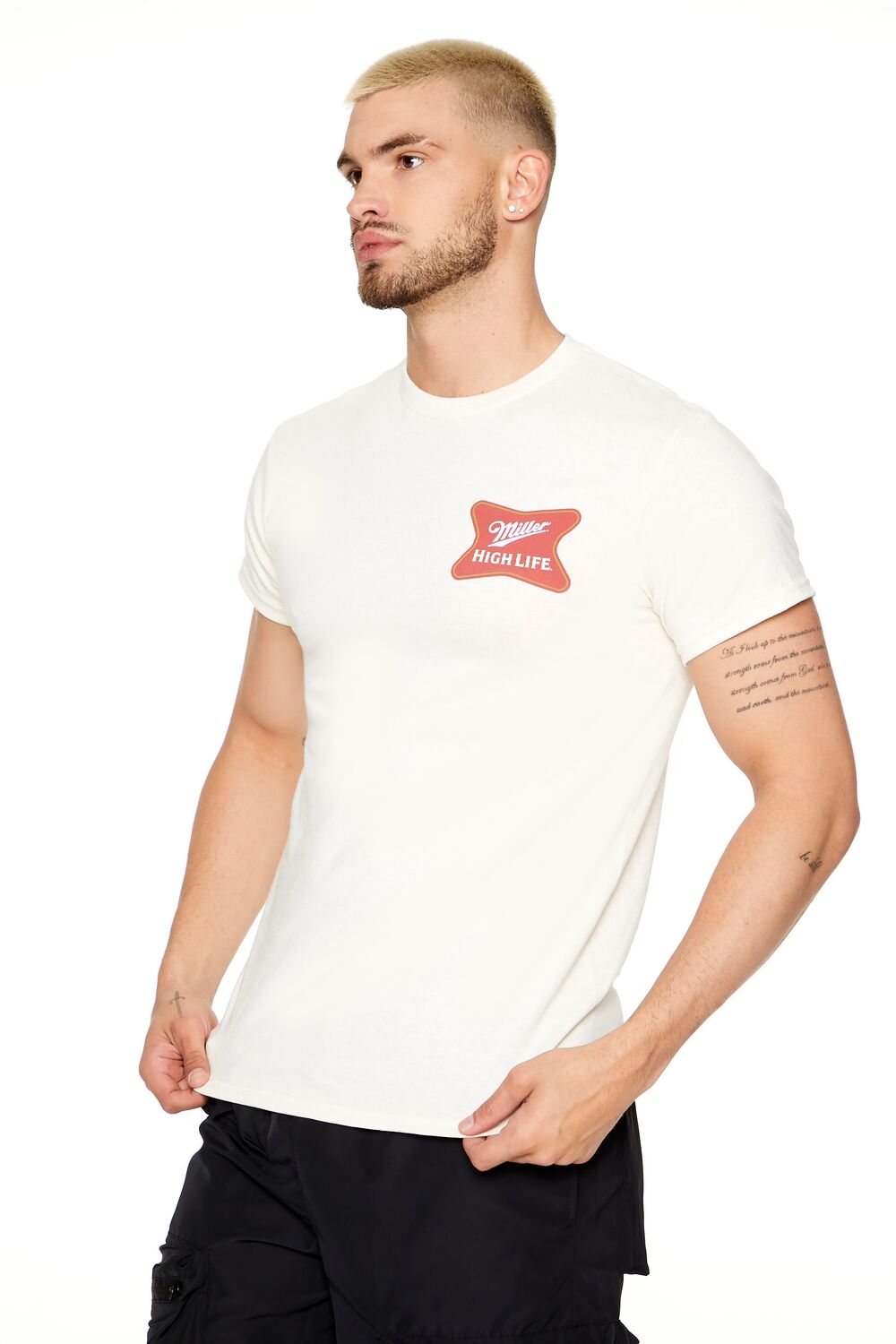  Forever 21 Miller High Life Graphic Tee - cream multi - Bonton