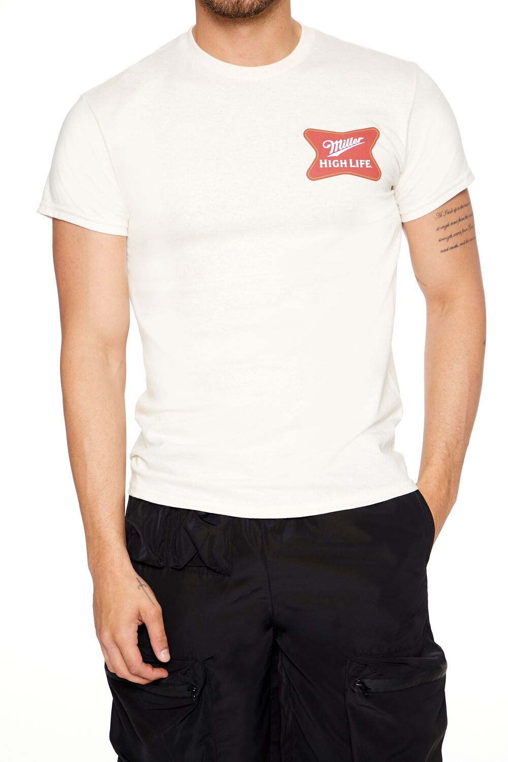  Forever 21 Miller High Life Graphic Tee - cream multi - Bonton