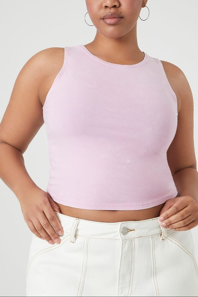  Forever 21 Plus Size Cropped Tank Top - agave - Bonton